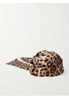 Eugenia Kim - Gigi Leopard-print Satin-twill Headscarf - Animal print - One size