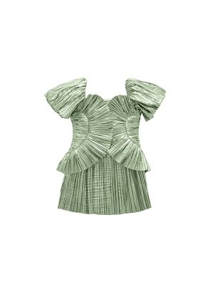 Cult Gaia Kids Charlique Dress in Sage. Size 2. Also in 4, 6, 8.