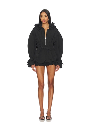 AKNVAS x REVOLVE Louise Tech Taffeta Jumpsuit in Black. Size 8. Also in 2.