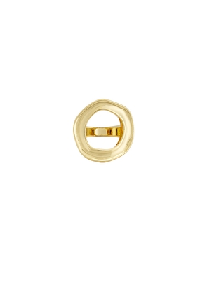 Ettika Open Circle Ring in Metallic Gold. Size 6. Also in 5, 7, 8.