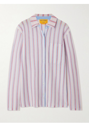 Guest In Residence - Showtime Striped Cashmere Shirt - Pink - x small,small,medium,large,x large