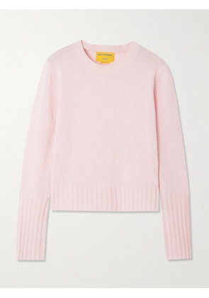 Guest In Residence - Cropped Cashmere Sweater - Pink - x small,small,medium,large,x large