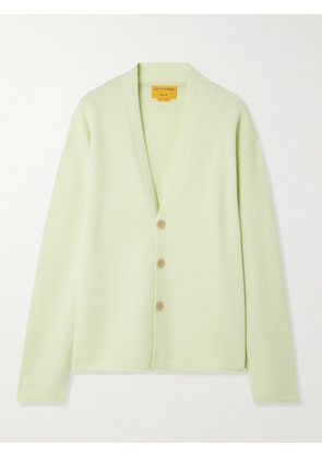 Guest In Residence - Everywear Oversized Cashmere Cardigan - Yellow - xx small,x small,small,medium,large