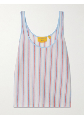 Guest In Residence - Striped Cashmere Tank - Pink - x small,small,medium,large,x large