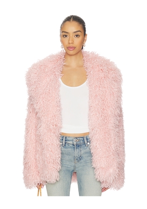Aniye By Poison Faux Fur Jacket in Pink. Size M. Also in S.