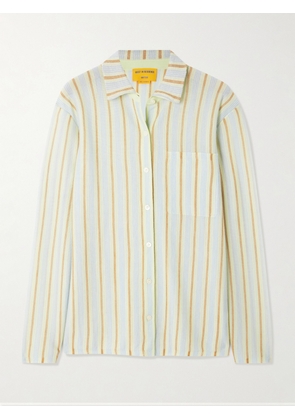 Guest In Residence - Showtime Striped Cashmere Shirt - Yellow - x small,small,medium,large,x large