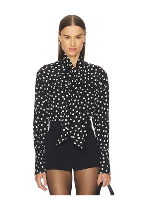 ANINE BING Ruby Shirt in Double Dot in Black,White. Size L. Also in XS.