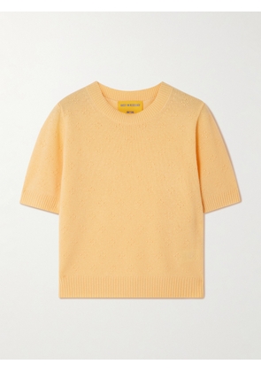 Guest In Residence - Compass Cashmere T-shirt - Yellow - x small,small,medium,large,x large