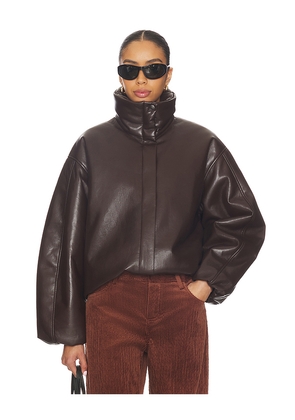 ANINE BING Cyrus Jacket in Chocolate. Size S. Also in M, XS.