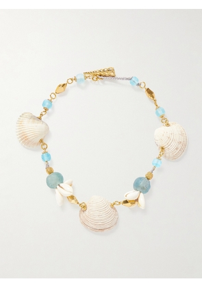 TOHUM - Samsara Gold-plated, Stone And Shell Necklace - Multi - One size