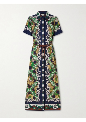 ALÉMAIS - Liana Printed Linen Midi Shirt Dress - Multi - UK 6,UK 8,UK 10,UK 12,UK 14,UK 16