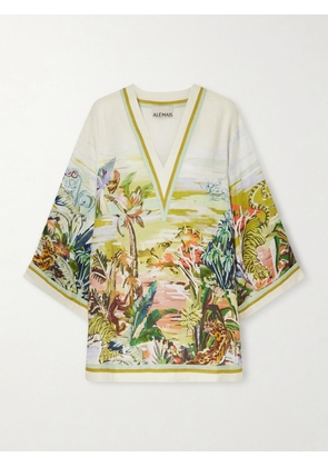 ALÉMAIS - Jungle Boogie Printed Linen Mini Dress - Multi - UK 6,UK 8,UK 10,UK 12,UK 14,UK 16