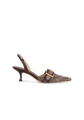 Coach Slingback Pump in Brown. Size 10. Also in 6, 6.5, 7, 7.5, 8, 8.5, 9, 9.5.