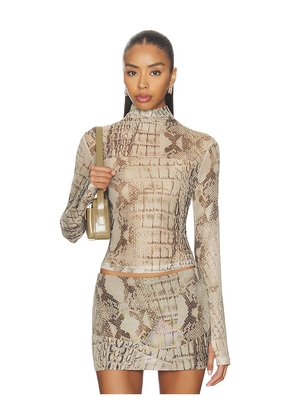 BY.DYLN Ellio Top in Beige. Size L. Also in XS, S, M, XL.