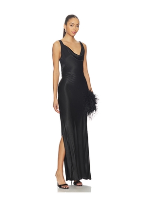 Bardot Anouk Cowl Neck Maxi Dress in Black. Size 10. Also in 4, 2, 6, 8, 12.