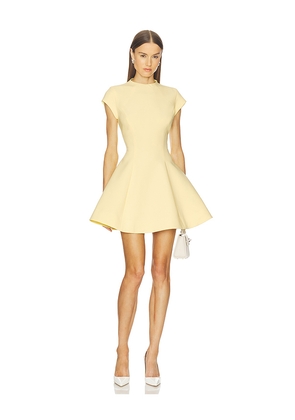 Bardot Beckett High Neck Mini Dress in Yellow. Size 10. Also in 4, 2, 6, 8, 12.