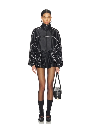 Alexander Wang Parka Dress With Reflective Piping in Black. Size S. Also in L.