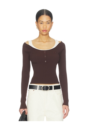 Baum und Pferdgarten Clary Top in Brown. Size L. Also in M, S, XL, XXS.