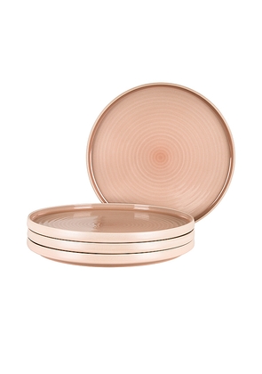 HAWKINS NEW YORK Essential Dinner Plate Set Of 4 in Blush.