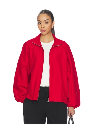 EAVES Aila Sport Jacket in Red. Size L. Also in M, S, XL, XS, XXS.