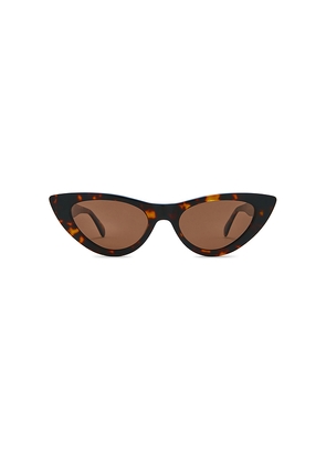 ANINE BING Marsais Sunglasses in Brown.