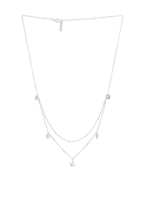 Casa Clara Lennox Necklace in Metallic Silver.