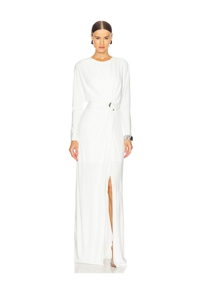 SIMKHAI Maisie Long Sleeve Dress in Ivory. Size 10. Also in 4.