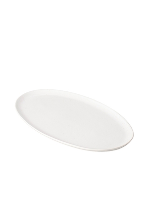 Fable The Oval Serving Platter in White.
