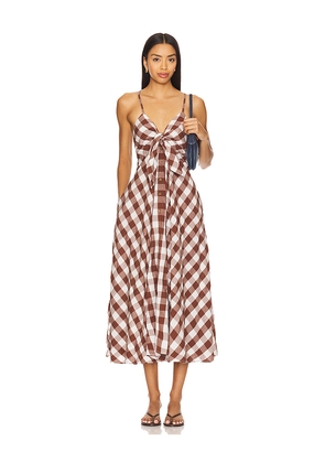 Free People Via Midi Dress in Brown. Size L. Also in S.