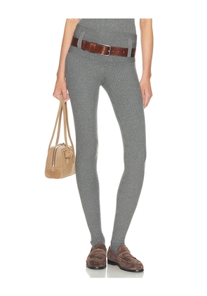 Helsa Corinne Footed Legging in Grey. Size S. Also in L.