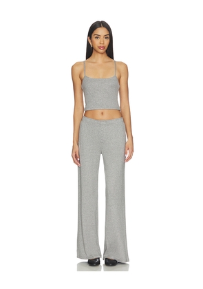 ALL THE WAYS Madilyn Pant Set in Grey. Size L. Also in M, S, XL, XS, XXS.