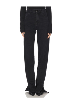 Icon Denim Jodie Straight Jeans in Black. Size 32. Also in 24.