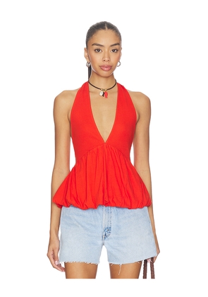 Free People x Free-est Paige Top In Tangerine Tango in Burnt Orange. Size L. Also in M, S, XL, XS.