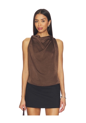 HEARTLOOM Remonia Top in Brown. Size L. Also in XS, S, M, XL.