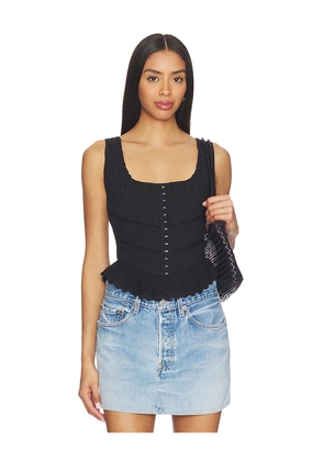 HEARTLOOM Christine Top in Black. Size L. Also in XS, S, M, XL.