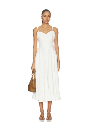 Free People Another Season Midi Dress in White. Size L. Also in XS, S, M, XL.