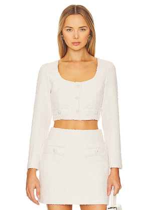 Line & Dot Melody Top in Ivory. Size M. Also in L.