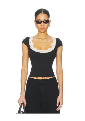 Free People Oh My Darling Tee in Black. Size L. Also in XL.