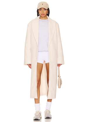 LIONESS Olsen Coat in Cream. Size M. Also in L, S, XL, XS, XXL, XXS.