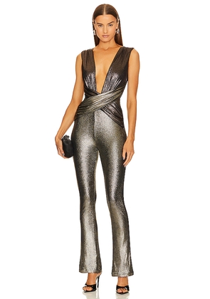 Michael Costello x REVOLVE Aiden Jumpsuit in Grey. Size XS. Also in M.