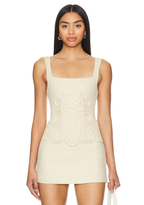 MAJORELLE Maelis Top in Beige. Size L. Also in XL.