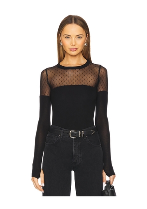 Michael Lauren Herbert 1/2 Lace Top in Black. Size M. Also in XS, S.