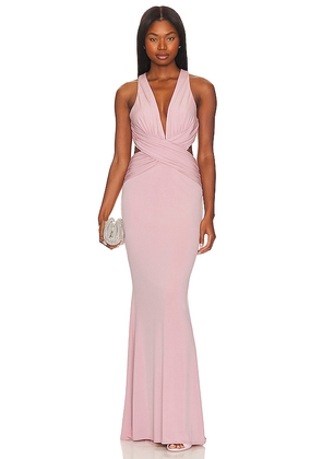 Katie May X Revolve Secret Agent Gown in Rose. Size S. Also in M, XXL.