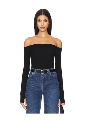 Michael Lauren Lanny Off Shoulder Long Sleeve Top Double Layered Top in Black. Size L. Also in XL.