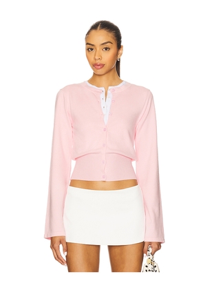 MORE TO COME Lindsey Cardigan in Pink. Size M. Also in S.