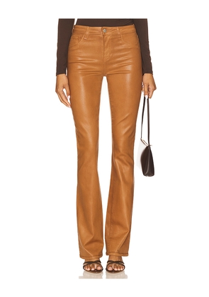 L'AGENCE Selma High Rise Sleek Baby Bootcut in Brown. Size 25. Also in 24, 26.
