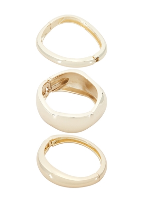 Lovers and Friends Capri Bracelet in Metallic Gold.