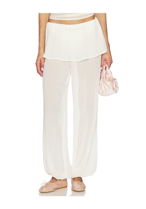MORE TO COME Laguna Balloon Pant in Ivory. Size L. Also in M, S, XL, XS, XXS.
