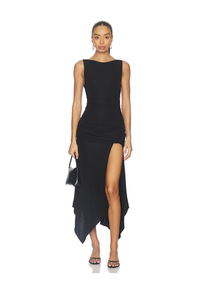 NBD Kavira Midi Dress in Black. Size L. Also in XS, XXS, S, M, XL.