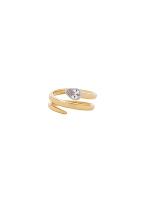 Luv AJ The Marias Coil Ring in Metallic Gold. Size 6. Also in 7, 8.